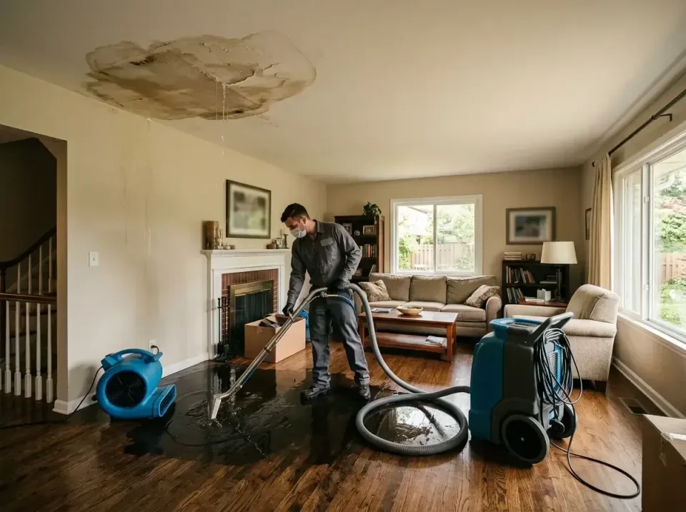 attic-pipe-burst-ceiling-drip-008 — frequently asked questions, Water Damage Restoration & Carpet Care in Mauston, WI